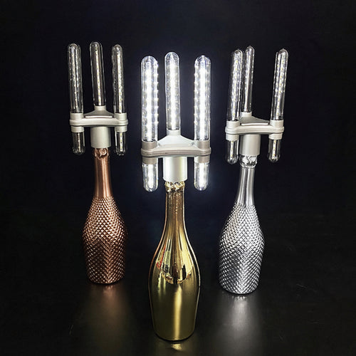 LED Flashing Bottle Sparkler 3 Prong